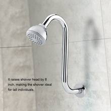 8 inch Shower Head Bracket  201 Stainless Steel Shower Extension Arm High Rise S-Curved Shower Arm Bathroom Accessories 2024 - buy cheap