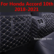 For Honda Accord 10th 2021 2020 2019 2018 Car Rear Seat Anti-Kick Pad Seat Cover Back Armrest Protection Mat Cover Accessories 2024 - buy cheap