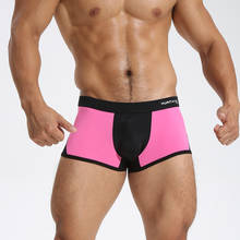 Mens Boxers Sexy Underwear Shorts Hit Color Sexy Men Underwear Cueca Calzoncillos Hombre Mens Underpants Boxers Gifts for Men 2024 - buy cheap
