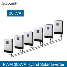 Inversor híbrido solar do ps 30kva 24kw construído-em 6 pces * 48v pwm controlador de carga solar dc ao conversor 230vac com 60a carregador da c.a. 2024 - compre barato