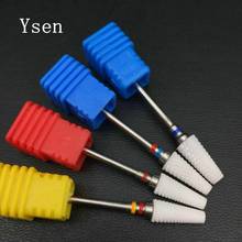 High Quality Conical ceramic nail drill rotary burr milling cutter manicure pedicure tool electric nail drill accessories 2024 - buy cheap