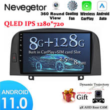 Sistema Android 11,0 para coche, pantalla táctil IPS estéreo para HYUNDAI SONATA NF, reproductor de DVD estéreo, navegación DSP 2024 - compra barato