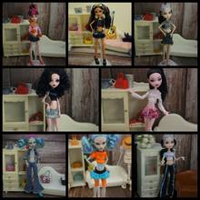 Fashion Dolls Clothes Set for Monster High Doll Top Shirt Dress Pants Trousers Skirt For MH Doll Outfits DIY 1/6 Accessories Toy 2024 - buy cheap