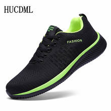 HUCDML New Hot Sale Men Casual Shoes Lace Up Comfortable Men's Shoes Ultralight  Walking Sneakers Size 39-45 Dropshipping 2024 - buy cheap