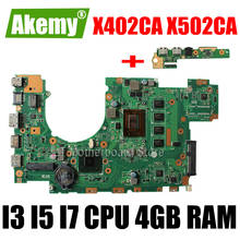Tarjeta de envío + placa madre X402CA i3-3217U 4GB de RAM REV 2,1 para For Asus X502C X402C F402C placa base para ordenador portátil X402CA prueba ok 2024 - compra barato