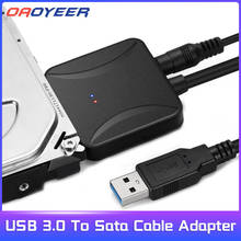 Кабель-Переходник USB 3,0/SATA 3, поддержка внешних SSD/HDD 2,5 или 3,5 дюйма 2024 - купить недорого