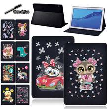 Funda con tapa y soporte para tableta Huawei MediaPad M5 Lite/M5 10,8/MediaPad T5 10 10,1/T3 8/T3 10 9,6 pulgadas, con Stylus gratis 2024 - compra barato