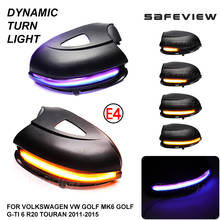 Luz LED intermitente dinámica para espejo retrovisor lateral, luz ámbar para VW Golf 6 MK6 GTI R32 08-14 Touran 2009-2017 2024 - compra barato