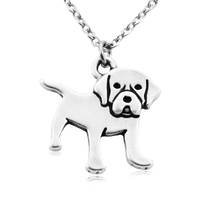 Vintage Labrador Retriever Pendants Dog Charms Stainless Steel Chain Necklace Boho Colar Anime Pet Lover Necklaces For Women Men 2024 - buy cheap
