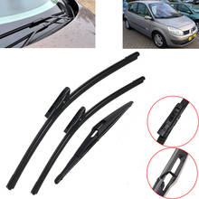 Front and Rear Windshield Windscreen Wiper Blades For Renault Scenic 2 /Grand Scenic 2 Front Rear Set 2005 -2009 2024 - buy cheap