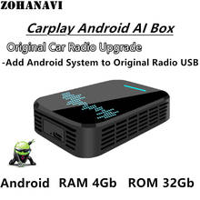 Автомобильный радиоприемник Carplay Android AI Box для Toyota Highlander Camry Tacoma Corolla Автомобильный мультимедийный видеоплеер GPS навигация WIFI BT 2024 - купить недорого