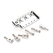 Bass Saddle Bridge 10.4mm String Spacing Chrome Alloy Adjustable Saddle Bridge For Rickenbacker Guitar Repair Tool Parts 2024 - buy cheap