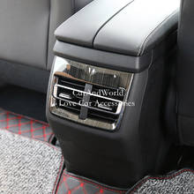 For Changan CS85 Coupe 2019-2022 Stainless Interior Rear Row Air Condition Outlet Vent Frame Panel Cover Trims Car Accessories