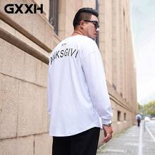 GXXH Big Size 7xl 6xl 5xl 4xl 3xl 2xl T Shirt Men Autumn Plus Size Tshirts Casual Mens Large Size Male Oversized White Tops Tees 2024 - buy cheap