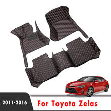 LHD-alfombrillas impermeables para coche Toyota Zelas 2016, 2015, 2014, 2013, 2012, 2011, cubiertas de cuero, piezas personalizadas de protección 2024 - compra barato
