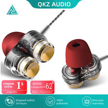 Original QKZ KD7 Earphone Dual Driver Sports Wired Headphones 3.5mm Jack Stereo Music Headset Hands Free with Mic Gaming Earbuds 2024 - buy cheap