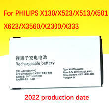 NEW 2000mAh AB2000AWMC Battery For PHILIPS X130/X523/X513/X501/X623/X3560/X2300/X333 With Tracking Number 2024 - buy cheap