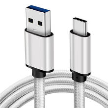 Кабель USB Type-C для синхронизации данных и зарядки, зарядный кабель USB папа-USB C Мужской кабель для Xiaomi Huawei шнур USB удлинитель 2024 - купить недорого