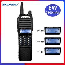 BAOFENG UV-82 8W Professional Walkie Talkie Radio Station VHF UHF Ham Radio hf Transceiver UV82 Large 3800mAh Talki Walki 2024 - buy cheap