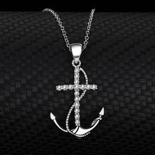 s925 Sterling Silver The Ship Anchor Necklace Simplicity Jewelry Pendant Europe And The United States Fashion Clavicle Chain 2024 - buy cheap