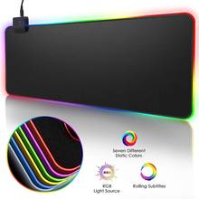 RGB Gaming Mouse Pad Large Mouse Pad Gamer XXL Led Computer Mousepad Big Mouse Mat with Backlight Carpet For keyboard Desk Mat 2024 - buy cheap
