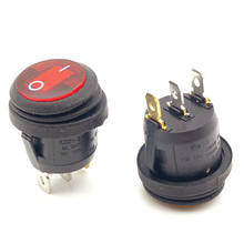 Mini interruptor redondo à prova d'água kcd1, equipamento elétrico com alimentação de iluminação, 3 pinos, 6a, 1/4 vac/10a 125vac 2024 - compre barato