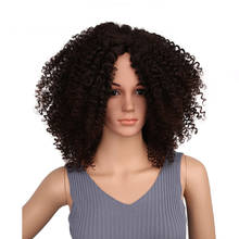 Amir Synthetic Short Afro Kinky Curly Wigs for Black Women Black Blonde Mixed Brown Wigs Daily Party Cosplay Heat Resistant 2024 - buy cheap