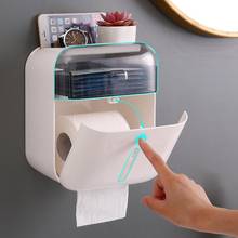 Waterproof Wall Mount Toilet Paper Holder Shelf Bathroom Tissue Dispenser Roll Paper Tube Storage Box Bedroom Creative Tray 2024 - buy cheap