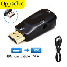 Переходник 1080P Mini «штырь-гнездо», HDMI-совместимый к VGA, аудиокабель, конвертер для ПК, ТВ-приставки, ноутбука, проектора дисплея 2024 - купить недорого