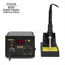 YIHUA 937D Control de temperatura de alta calidad Estación de soldadura Digital estaciones de retrabajo 110 V/220 V 45W pistola de aire caliente enchufable 2024 - compra barato