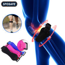 1Pc Sports Adjustable Patella Knee Tendon Strap Protector Guard Support Pad Belted Outdoor Sports Knee Brace Black Keen Pads 2024 - buy cheap