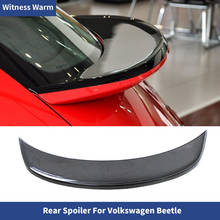 for Volkswagen Beetle Spoiler High Quality Carbon Fiber/frp Car Rear Wing Rear Trunk Lip Spoiler 2012-2018 2024 - buy cheap