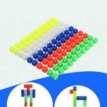 100Pcs Multilink Linking Cubes Math Manipulative Counting Blocks Stacking Toys 2024 - buy cheap