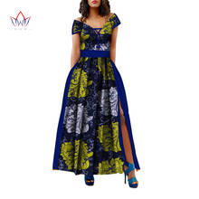 Long African Dresses Women's Traditional African Clothing Dashiki Ankara Bandage Maxi Dress Fashion Print Summer Clothes WY5215 2024 - buy cheap