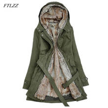 FTLZZ informal-Chaqueta de algodón para mujer, Abrigo acolchado, parka gruesa y cálida para invierno 2024 - compra barato
