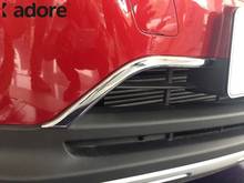 Para chevrolet trax 2014-2016 2017 2018 chrome frente inferior centro grades corrida exterior acessórios adesivo estilo do carro 2024 - compre barato