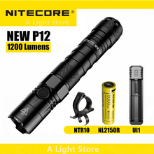 Nitecore original nova lanterna p12 max 1200 lúmen auto defesa esportes ao ar livre tático luz de advertência explosão edc 2024 - compre barato