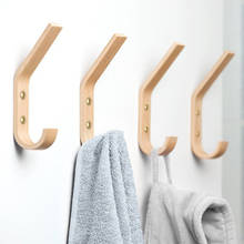 Solid Rubber Wood Hooks Hangers Coat Hook Rack Bag Hat Clothes Scarf Hallway Key Holder Wall Hanging Home Decoratioin Simple 2024 - buy cheap