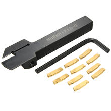 Metal Lathe Turning Tool Kit MGEHR1212-2 12 x 100mm Profiling Bar Grooving Tool Shank with 10 PCS MGMN200 2024 - buy cheap