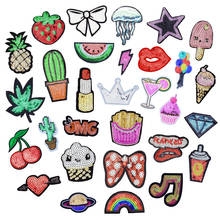 1PCS Sequin Patches for Clothing Foods Fruit Cute Plant Patch Iron On Clothes Jacket Backpack Embroidery Applique Accessories 2024 - buy cheap