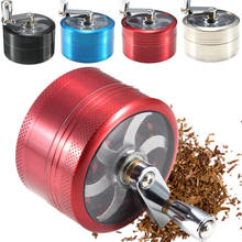 3 Layers Herb Spice Grinder Aluminum Mill Magnetic Pollinator 55mm Hand Hookah Pipe Tobacco Smoking Pipe Crusher Smoke Filter 2024 - buy cheap