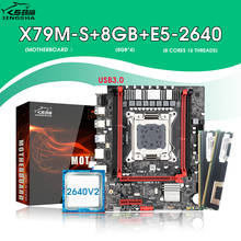 JINGSHA-placa base X79 m-s 3,0, chipset Xeon E5 2640 LGA 2011, 2 uds. x 4GB = 8GB 1333 DDR3 ECC REG, Memoria SATA 3,0 m. 2 SSD M-ATX 2024 - compra barato