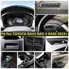 Lapetus-piezas de Interior de ABS para coche, Panel de Control de botón de aire acondicionado, moldura de cubierta de marco, para Toyota Rav4, Rav 4, 2016, 2017, 2018 2024 - compra barato