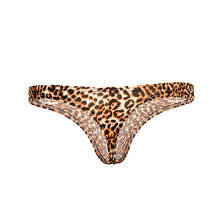 Men Thongs and G Strings Sexy Leopard Print Men Underwear Penis Pouch Panties Men's Bikini Briefs Jockstrap Cueca Plus Size 2024 - buy cheap