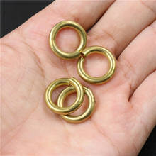 20pcs Solid Brass Open O Ring Seam Round Jump Ring Garments Shoes Leather Craft Bag Jewelry Findings Repair Connectors 2024 - buy cheap