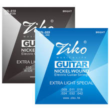 Ziko cordas da guitarra elétrica 009 010 níquel ferida cordas da guitarra elétrica peças instrumentos de cordas 2024 - compre barato