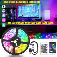 USB RGB LED Strip Light 2835 5050 1M 2M 3M 4M 5M DC 5V Gaming Backlight Flexible Ribbon Decor Screen TV Warm White Lighting Tape 2024 - buy cheap