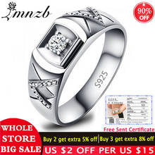 With Certificate Genuine Tibetan Silver Ring Symmetrical V Design 0.5ct CZ Zircon Engagement Wedding Band Rings For Men Women 2024 - buy cheap