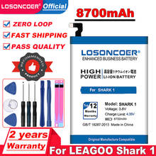 LOSONCOER 8700mAh Shark 1 Battery For LEAGOO Shark 1 Mobile Phone Batteries+Tracking Number Free tools 2024 - buy cheap