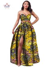 Ropa africana para mujeres, Dashiki Bazin Riche, Top corto y falda, conjunto de 2 uds., traje tradicional africano de oficina, falda 4xl, WY506, 2021 2024 - compra barato